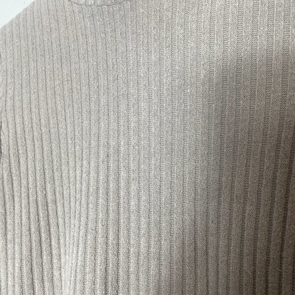 Aritzia Wilfred Free Brown Buswell Ribbed Mock Neck Long Sleeve Size S - Picture 4 of 7